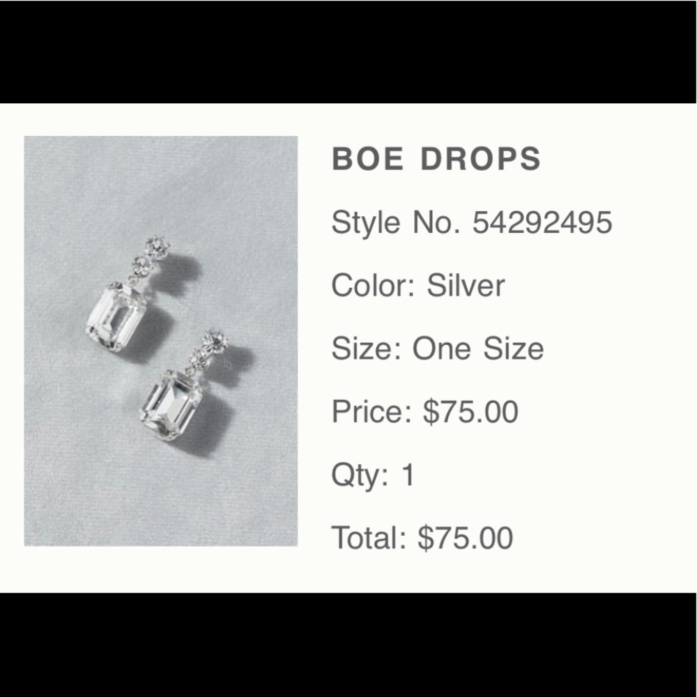 Beautiful Anthropologie “Boe Drops” Earrings in perfect condition.